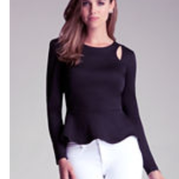 Bebe peplum top - Picture 2 of 3